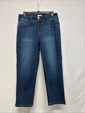 Angels Dark Blue Cropped Women's Jeans